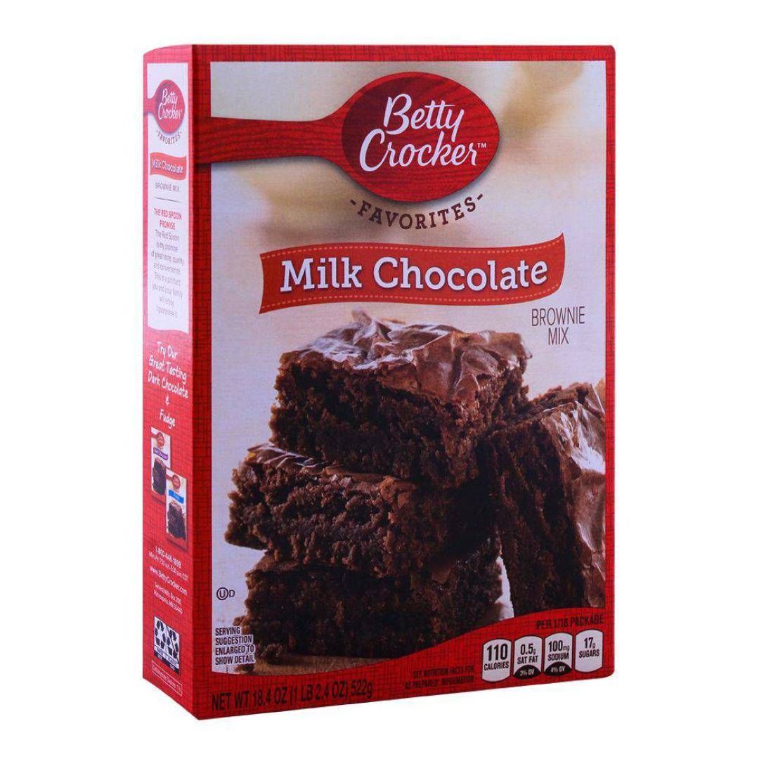 BETTY CROCKER BROWNIE MIX MILK CHOCOLATE 522G